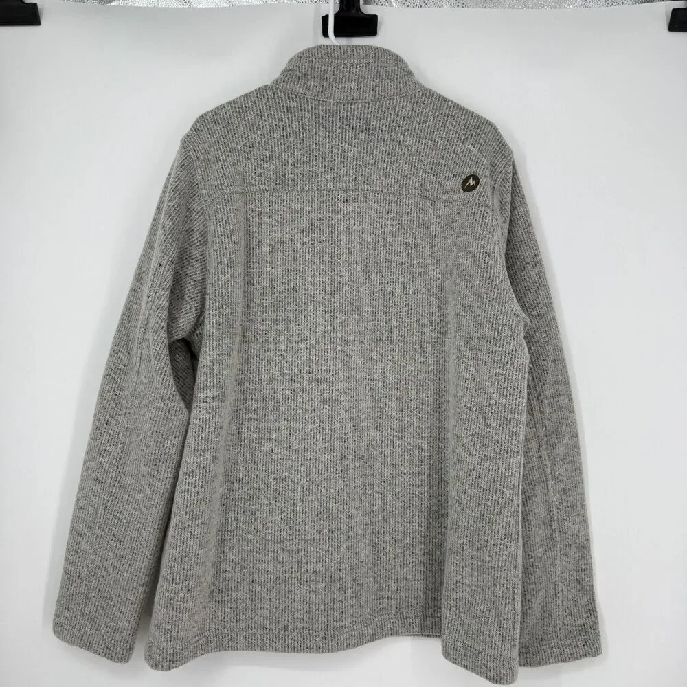 Marmot Gilcrest Jacket Gray Fleece Wool Blend Gorpcore Outdoor M42650 Men Sz XL